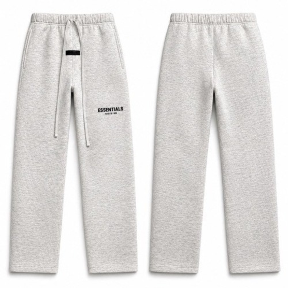 Fear of God Essentials Light Oatmeal Sweatpants Size XS Logo Fleece NWT